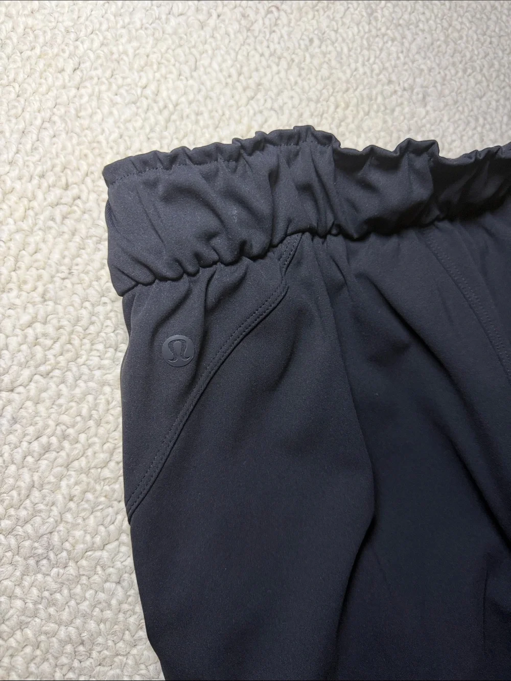 lululemon athletica Black Paperbag-Waist Joggers